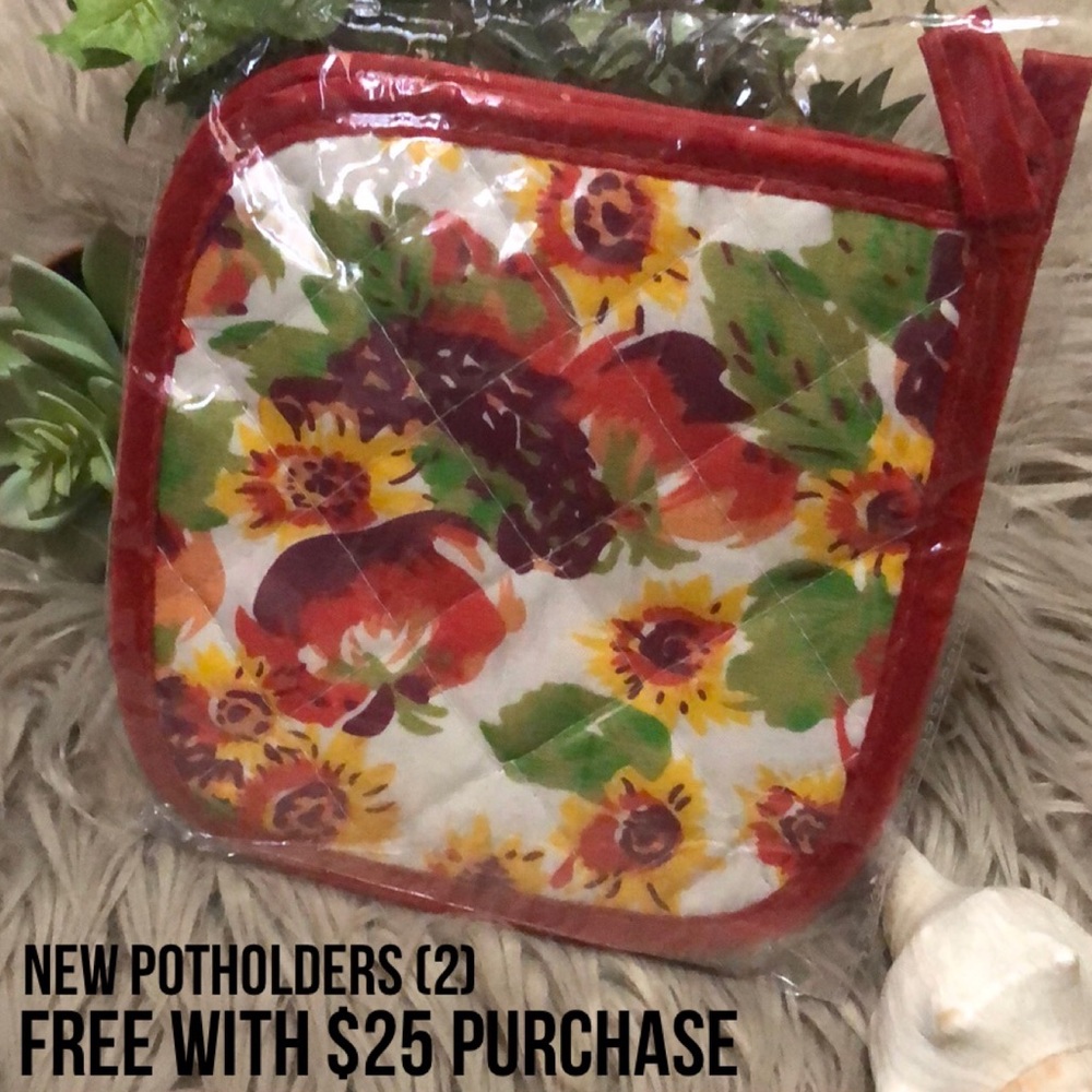 New-2 package PotHolders-Free with $25 Purchase